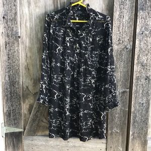 [Lucky Brand] Black Lace Tunic Dress